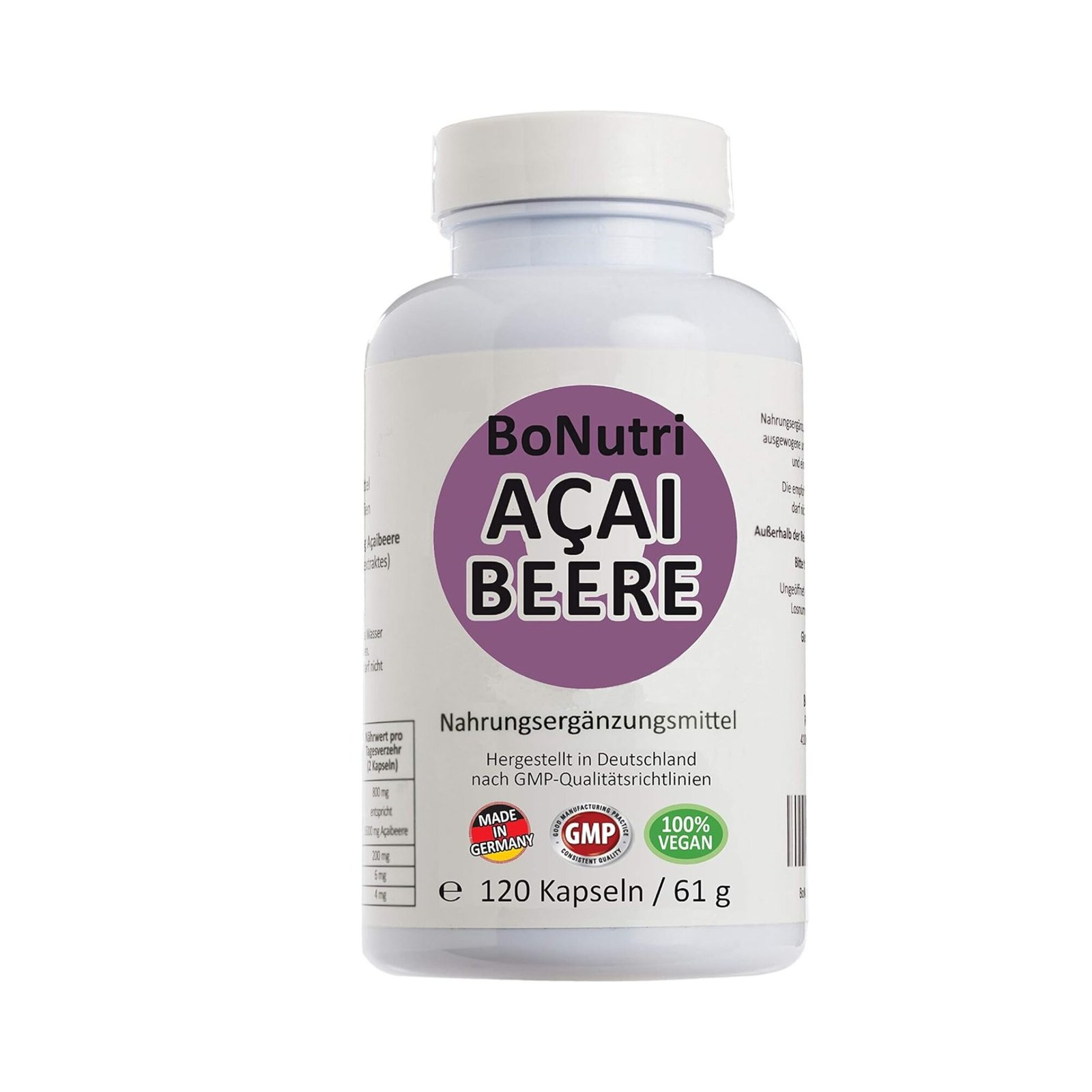 120 acai beere kapseln hochdosiert vegan deutschland