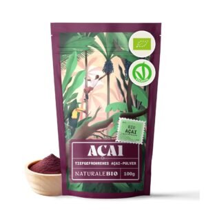 100 g acai pulver gefriergetrocknet roh vegan brasilien