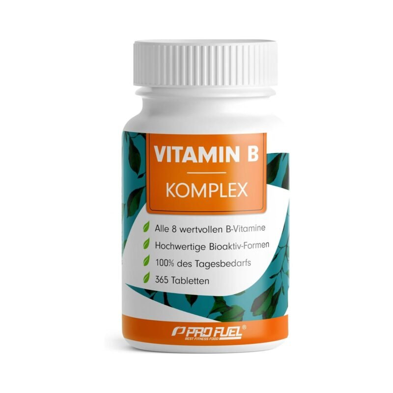 365 Tabletten Vitamin B Komplex Tabletten hochdosiert vegan ProFuel