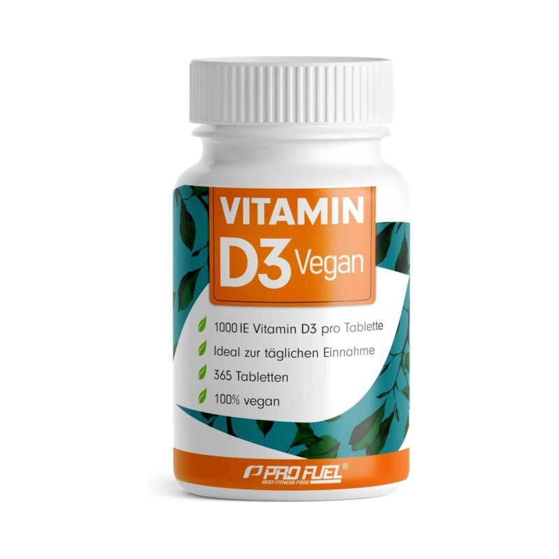 365 Tabletten Vitamin D3 Tabletten 1000 IE vegan Jahresvorrat ProFuel