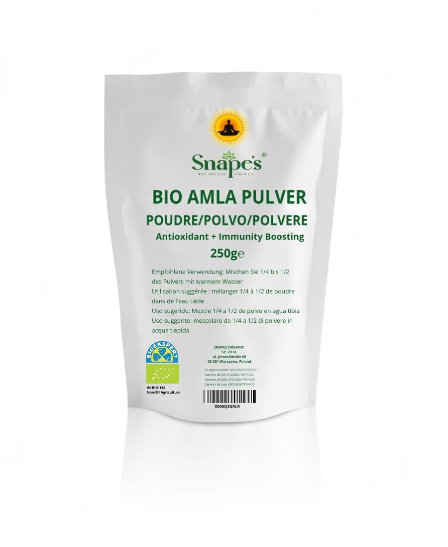 Amla Pulver Bio 250g – Indische Stachelbeere fein gemahlen | Snape's