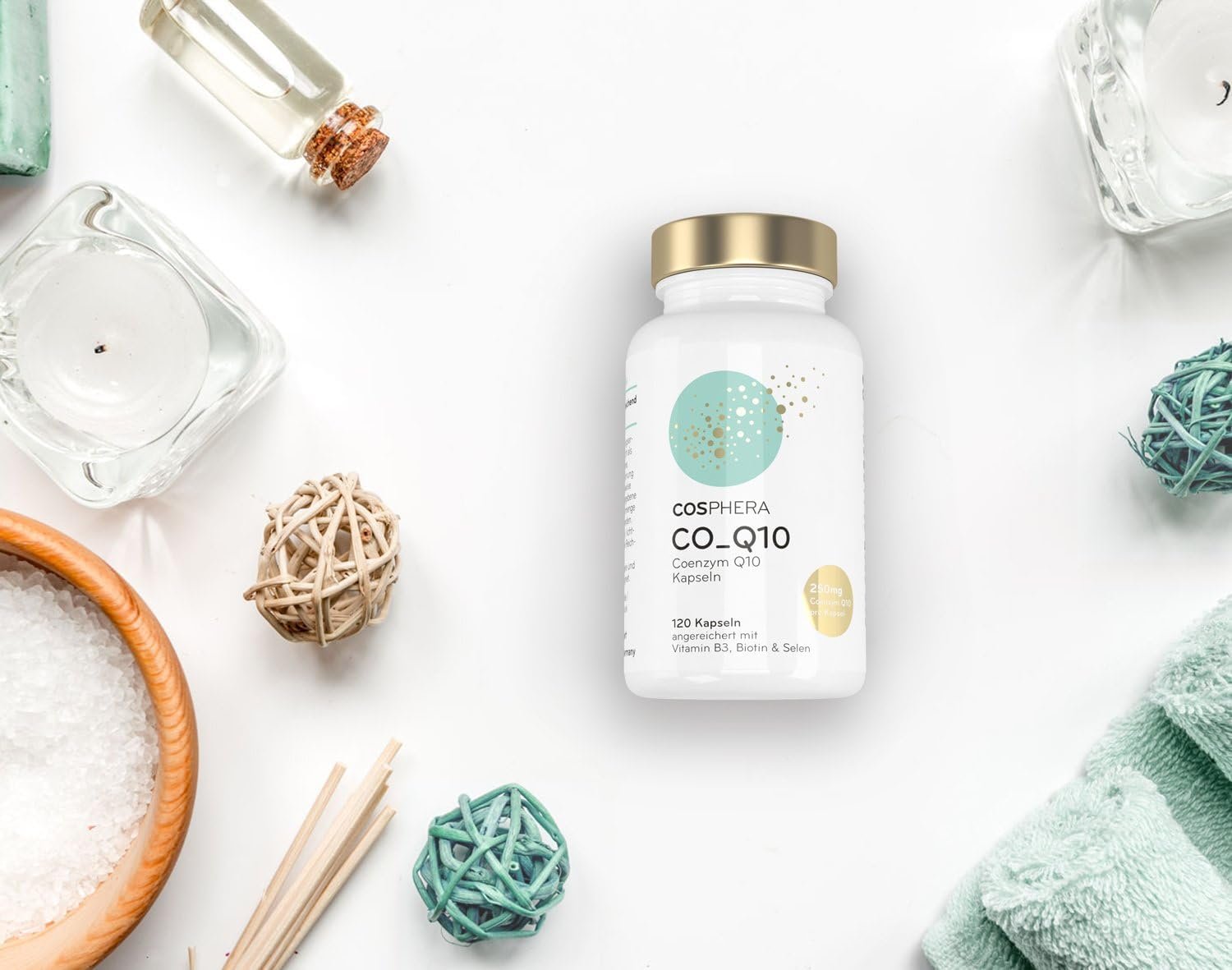 120 coenzym q10 hochdosiert 250 mg kapseln – Vegan & Laborgeprüft – Cosphera