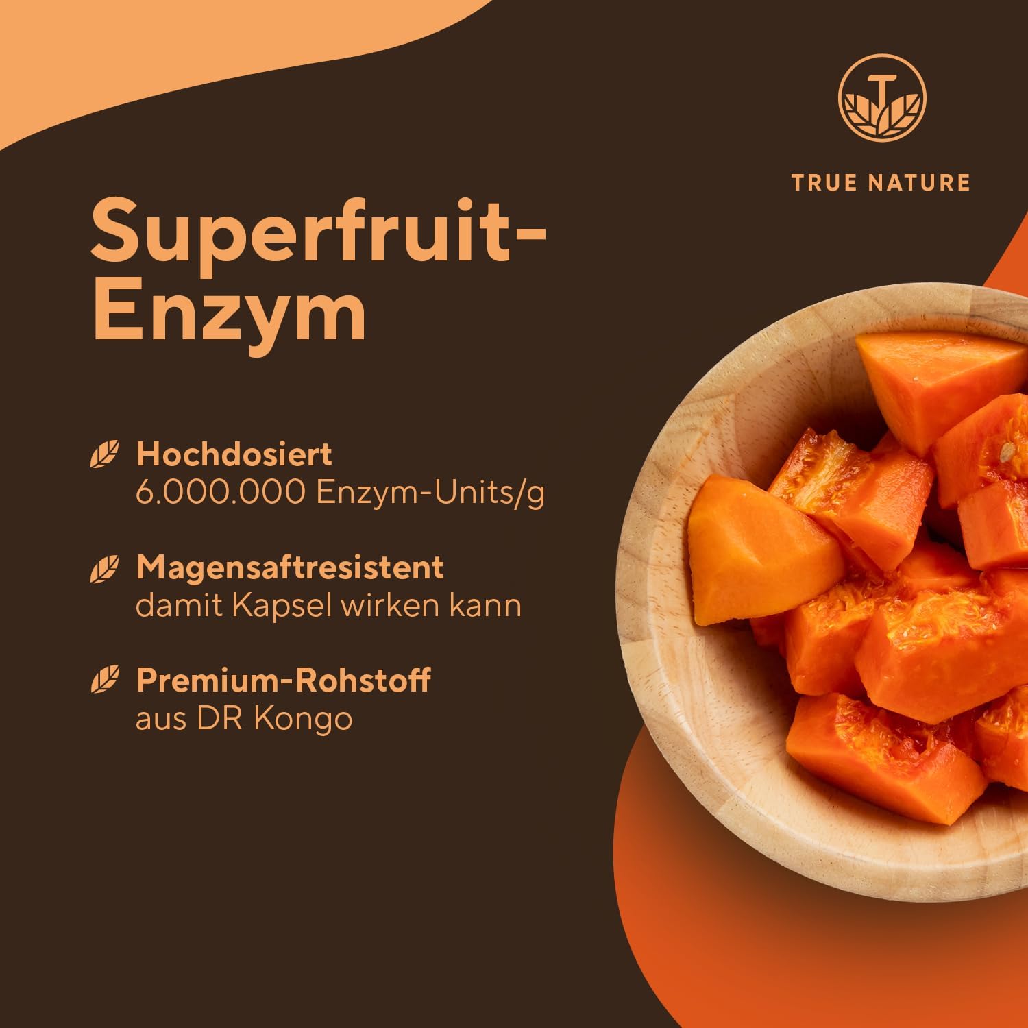 270 papaya enzym kapseln – 2100 mg Papain – Vegan & hochdosiert