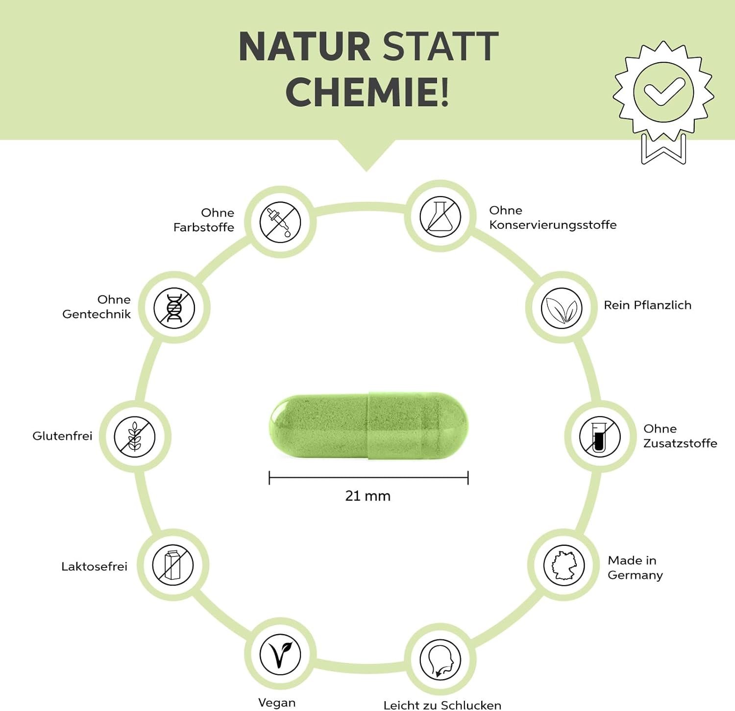 200 Stück Weizengras kapseln bio hochdosiert 1200mg vegan | Eltabia