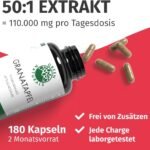 120 Granatapfel Kapseln hochdosiert 50:1 Extrakt vegan | Green Naturals