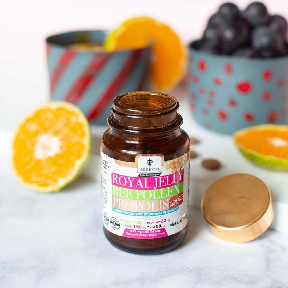 61hn6Zu4pBL._AC_SL1000_ 60 Tabletten Gelee Royale Bluetenpollen Propolis ohne Zusatzstoffe | Bee&You
