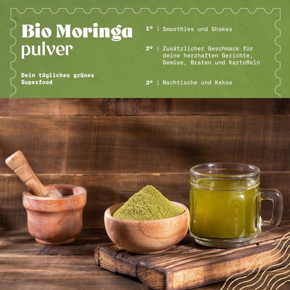 400g Moringa pulver bio premium blattpulver naturrein | NaturaleBio