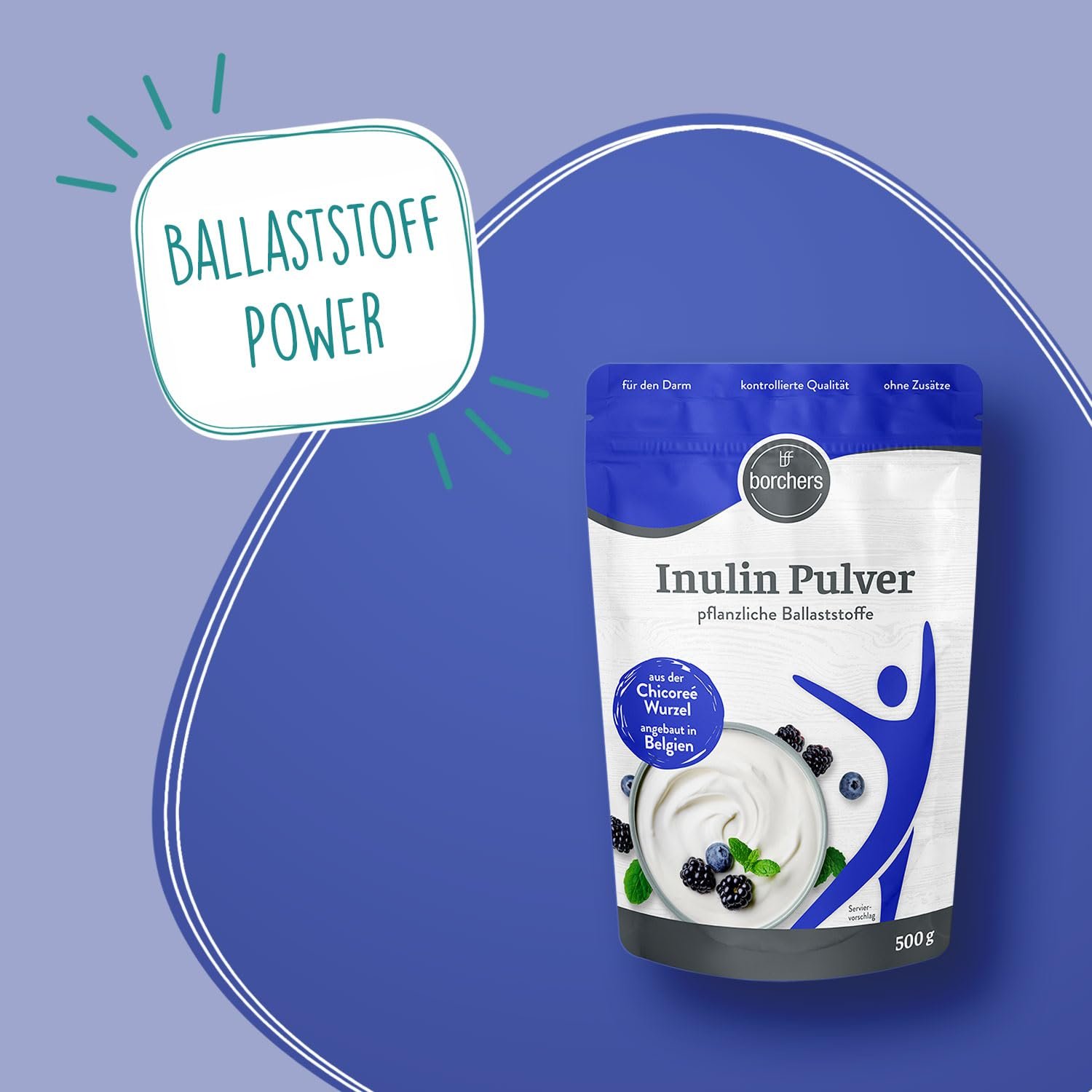 61pg9HF5i0L._SL1500_ 500g Inulin pulver vegan ballaststoffreich | BORCHERS