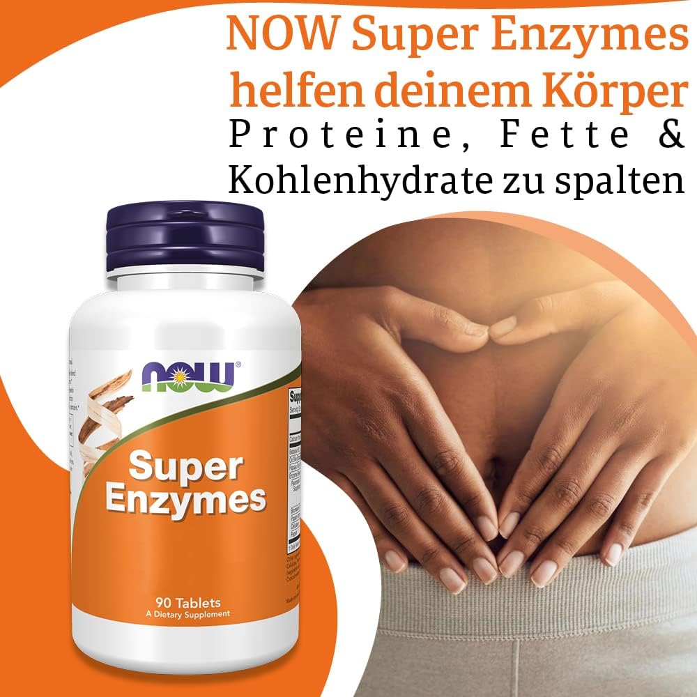 90 super enzyme tabletten – Hochdosiert, Laborgeprüft, Gluten- & Sojafrei