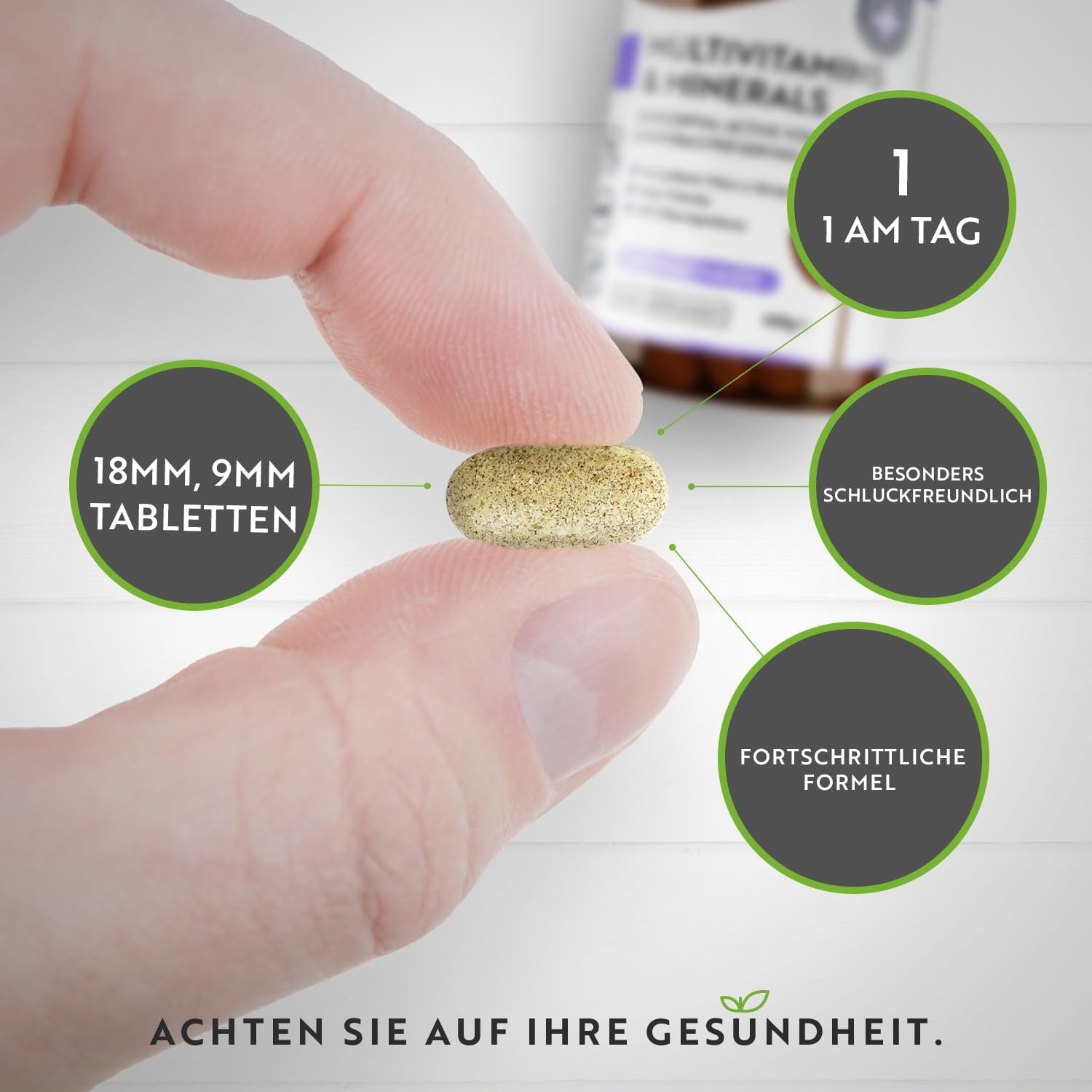 365 Tabletten Multivitamin Tabletten hochdosiert vegan Nutravita