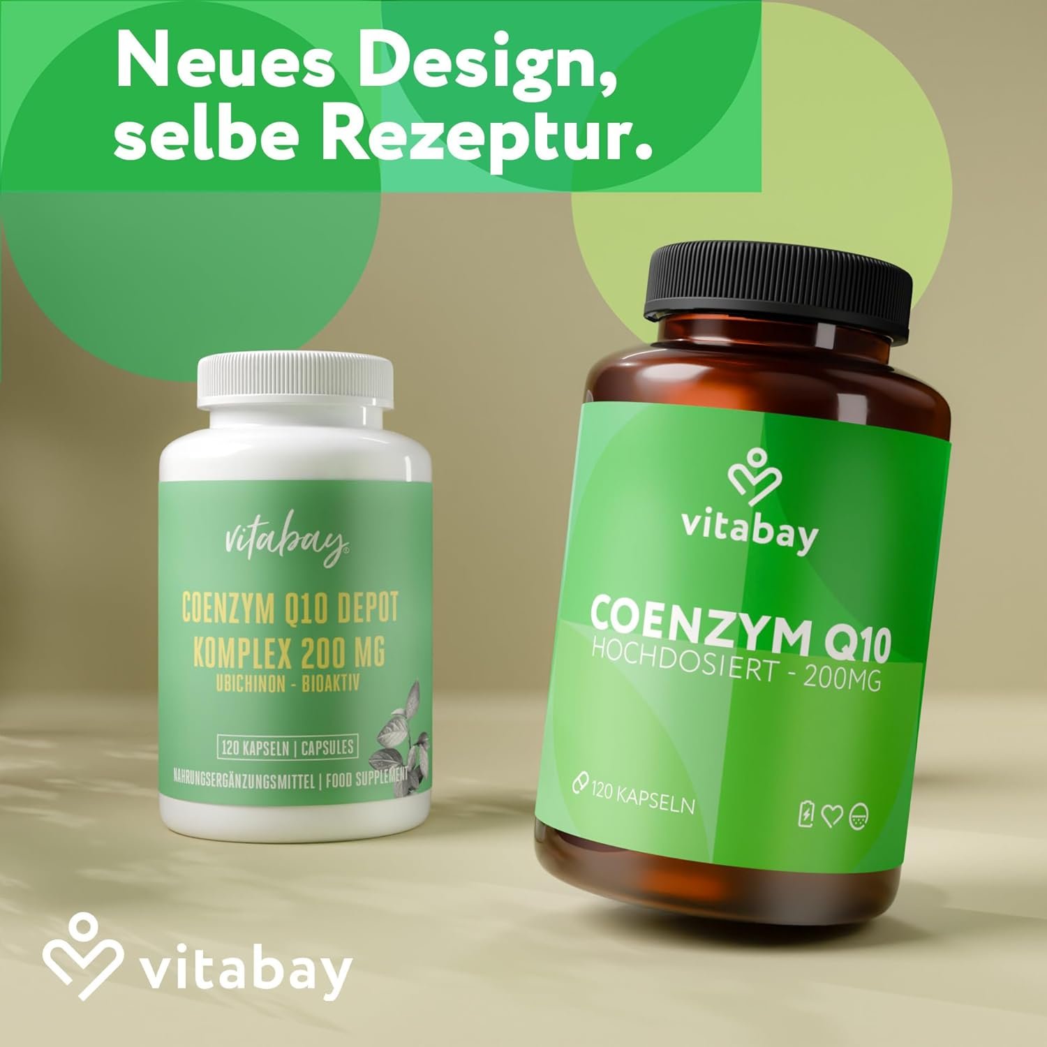 120 coenzym q10 kapseln 200mg – Hochdosiert – Vegan & Laborgeprüft – Vitabay