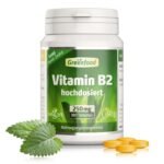 180 Tabletten Vitamin B2 Tabletten 250 mg hochdosiert vegan Greenfood