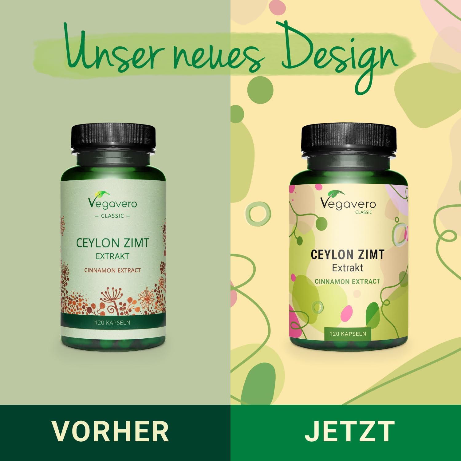 120 ceylon zimt kapseln – 2500 mg Extrakt – Laborgeprüft & Vegan