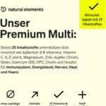 180 Kapseln Multivitamin Kapseln hochdosiert vegan natural elements