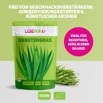 500 g Gerstengras Pulver bio rohkostqualität ballaststoffreich vegan | Lebepur
