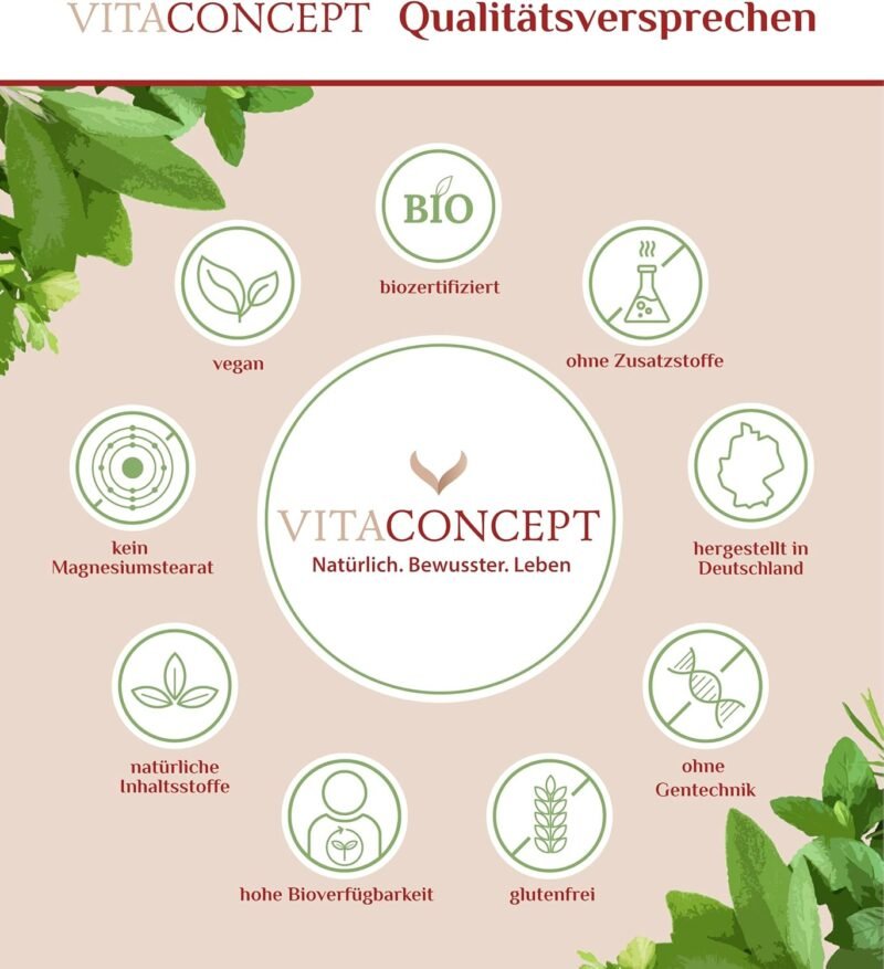 120 baldrian kapseln hochdosiert – 5000 mg 10:1 Extrakt – Vegan – Vitaconcept