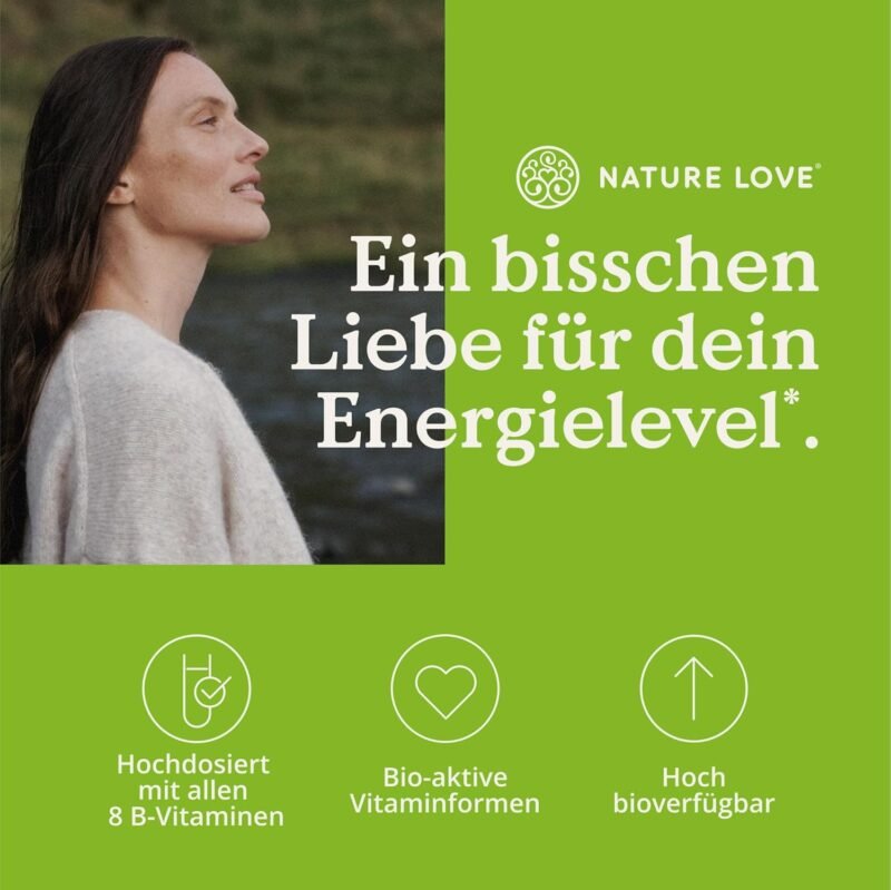180 Kapseln Vitamin B Komplex Kapseln hochdosiert vegan NATURE LOVE®