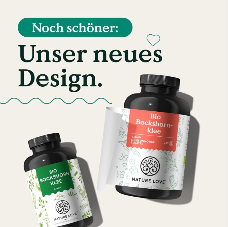 240 bio bockshornklee kapseln hochdosiert – 2600 mg pro Tagesdosis – Vegan – Nature Love®