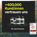 180 Kapseln Gerstengras Kapseln bio hochdosiert vegan aus deutschem Anbau | Natural Elements