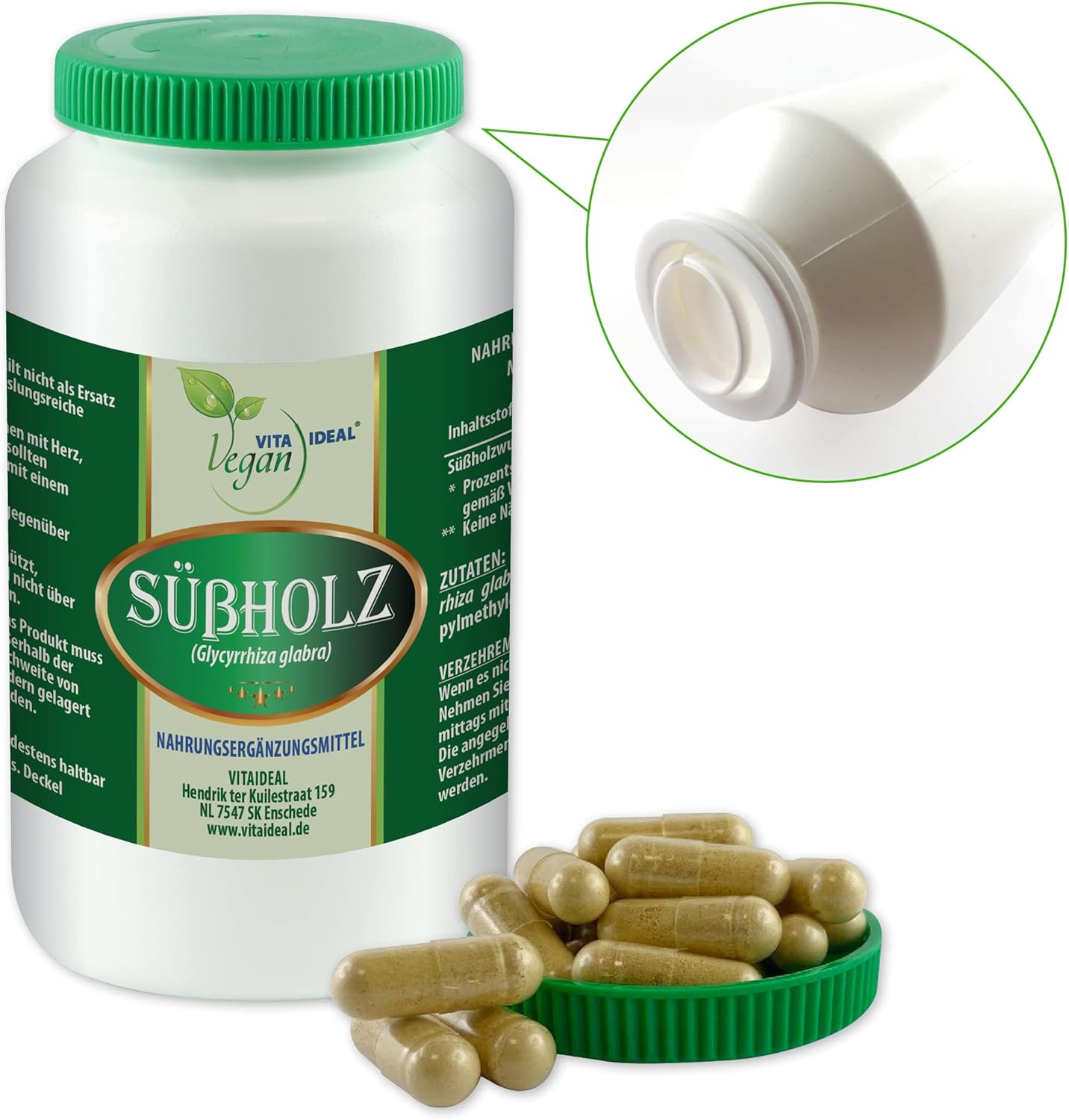 120 süßholz kapseln – 700 mg Tagesportion – Vegan & rein natürlich