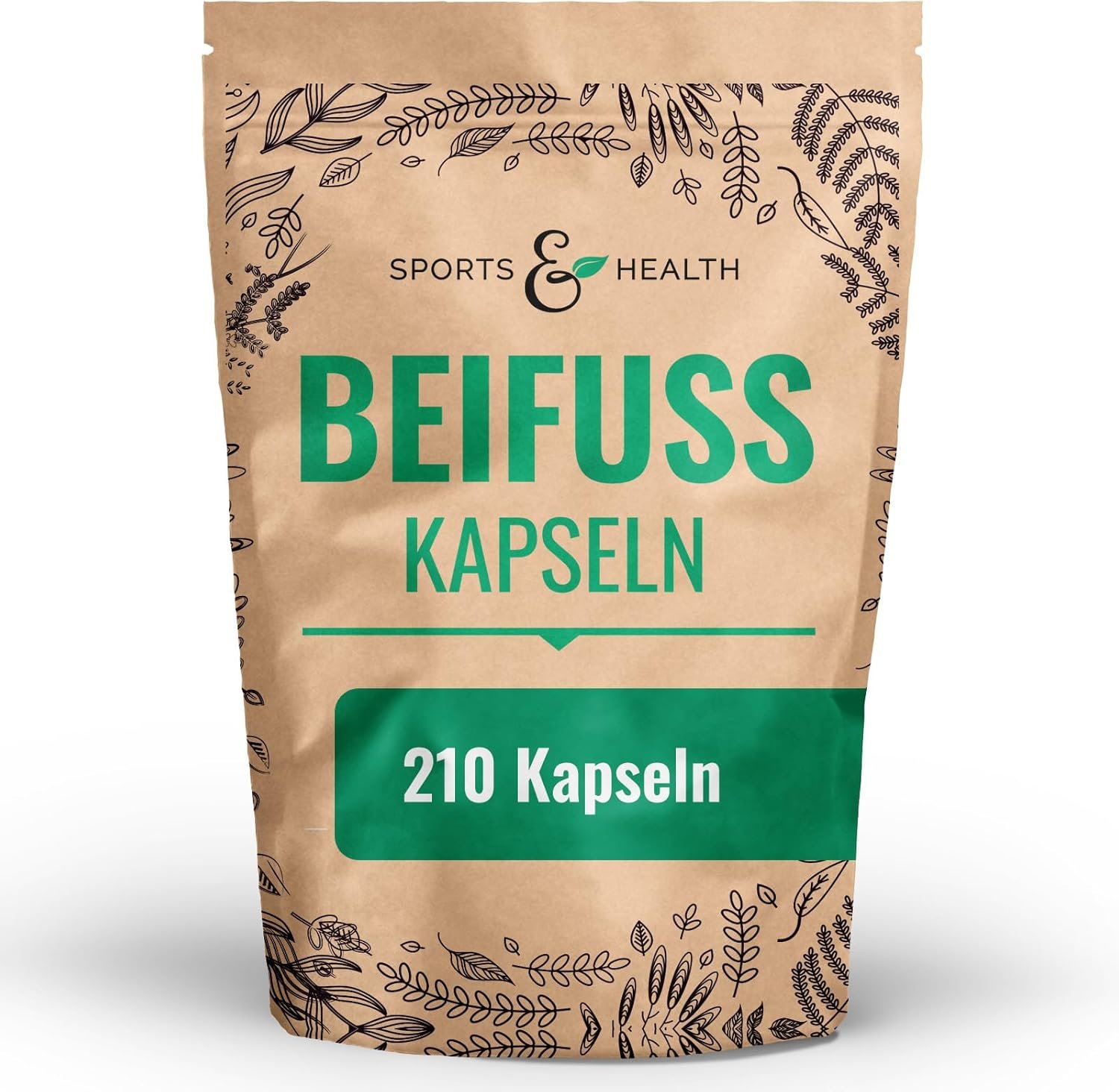 210 Beifuss Kapseln hochdosiert 6000 mg Artemisia vulgaris | CDF sports&Health