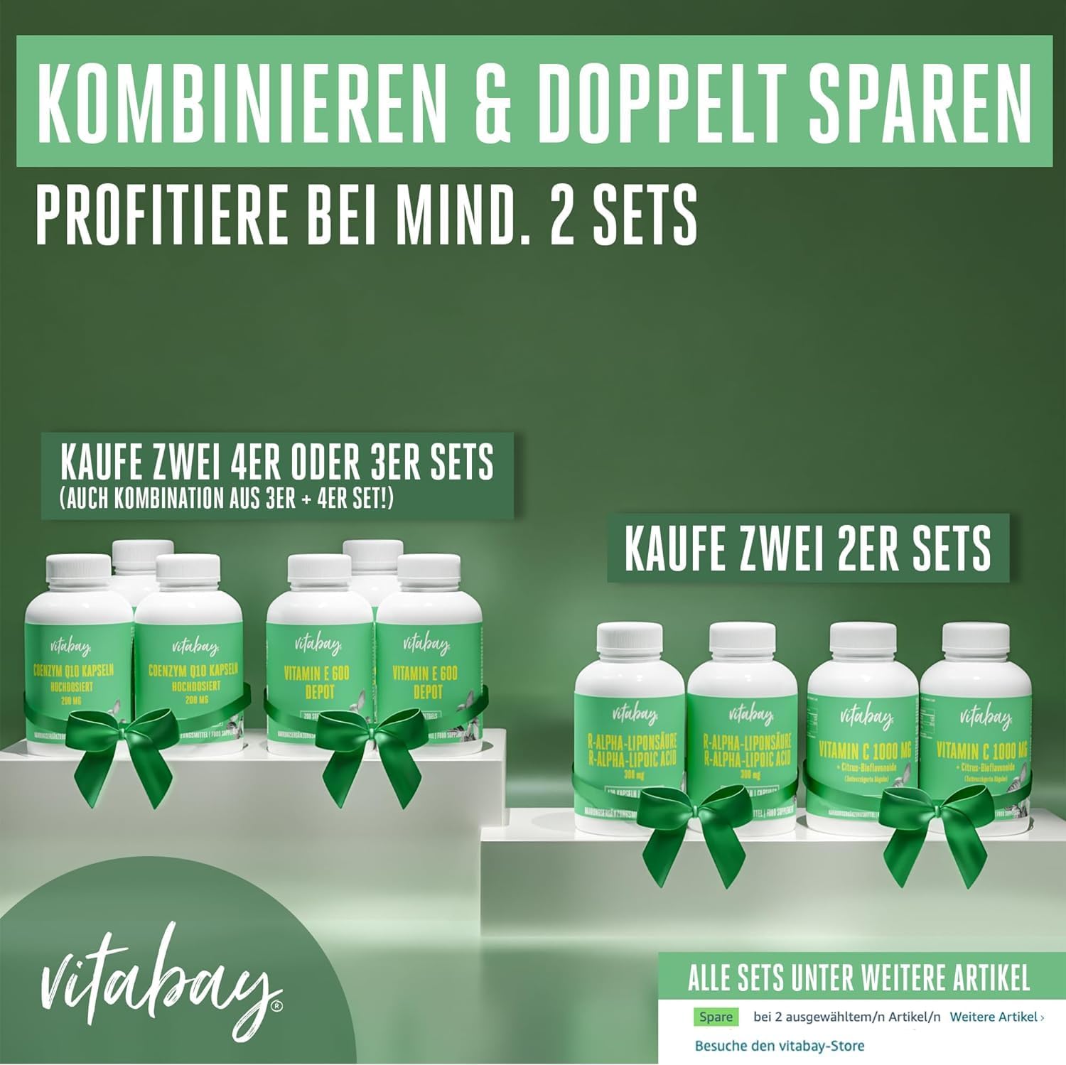 100 Kapseln Vitamin B5 Kapseln 500 mg hochdosiert vegan Vitabay