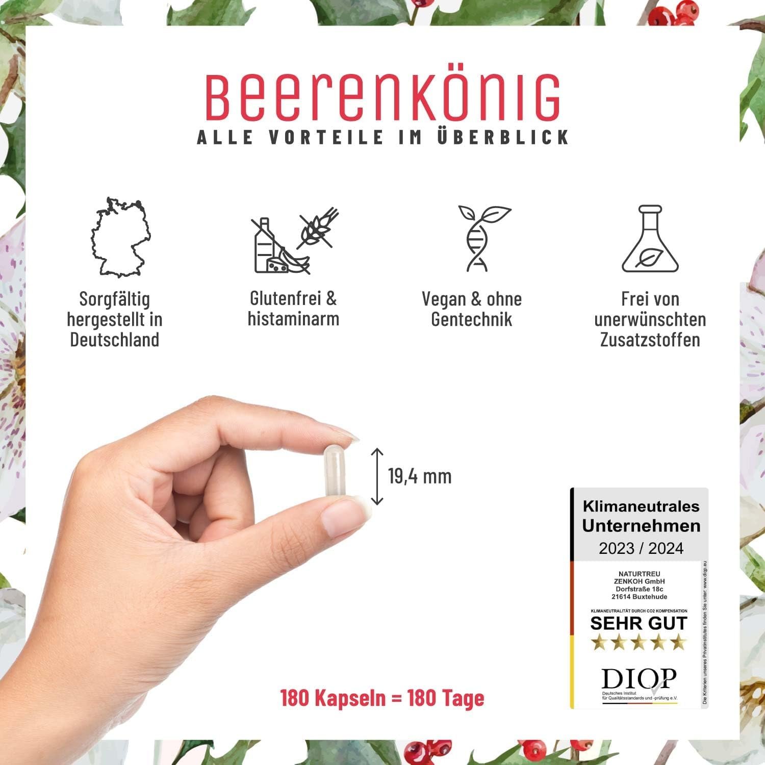 71uWp1rjkxL._AC_SL1500_ 180 Vitamin C Komplex Kapseln hochdosiert vegan ohne Zusätze | NATURTREU