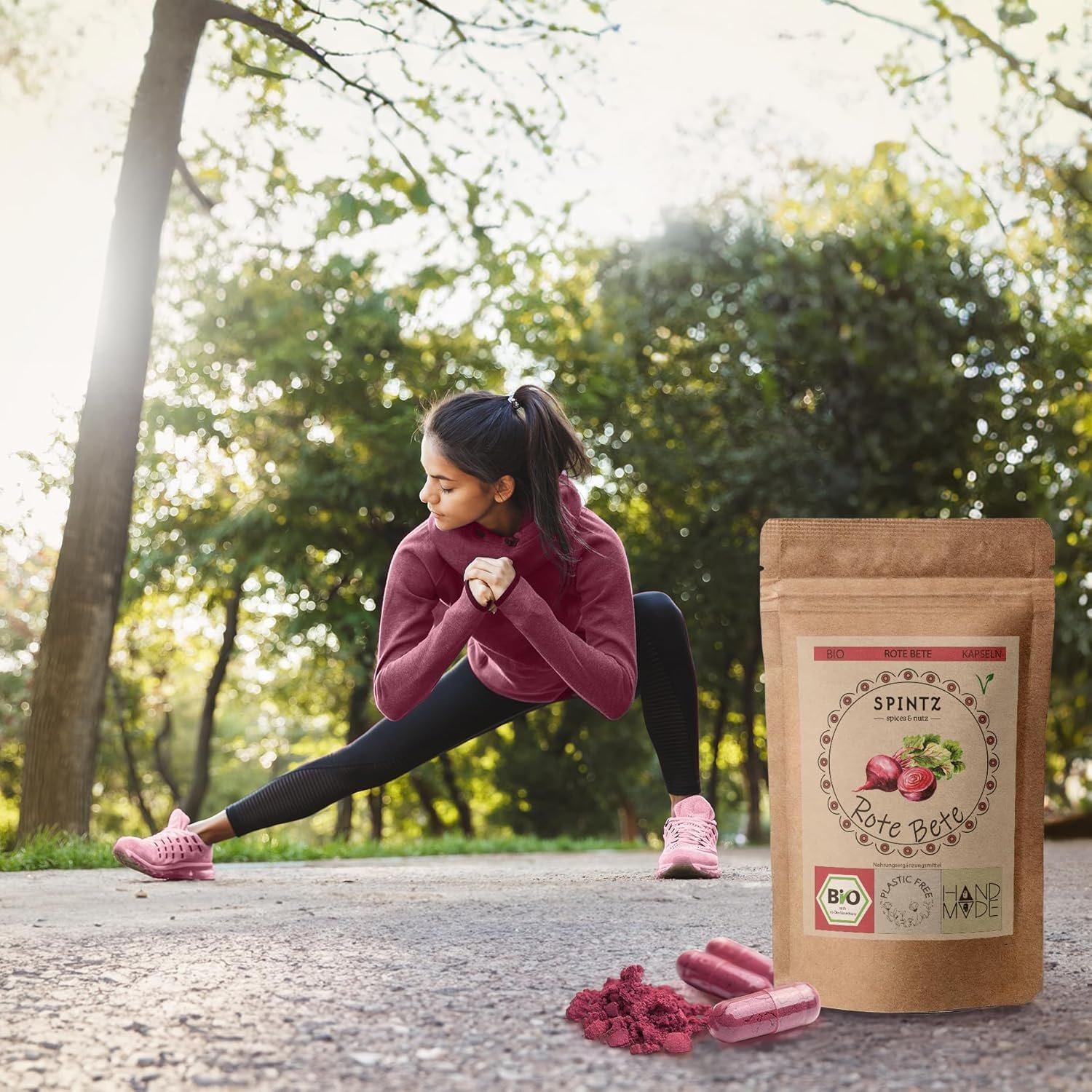 Rote beete kapseln 360 stück 720mg bio nachhaltig vegan | SPINTZ