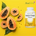 150 papaya enzym kapseln – Ultra-hoch Papain-Aktivität – Vegan, Made in Germany
