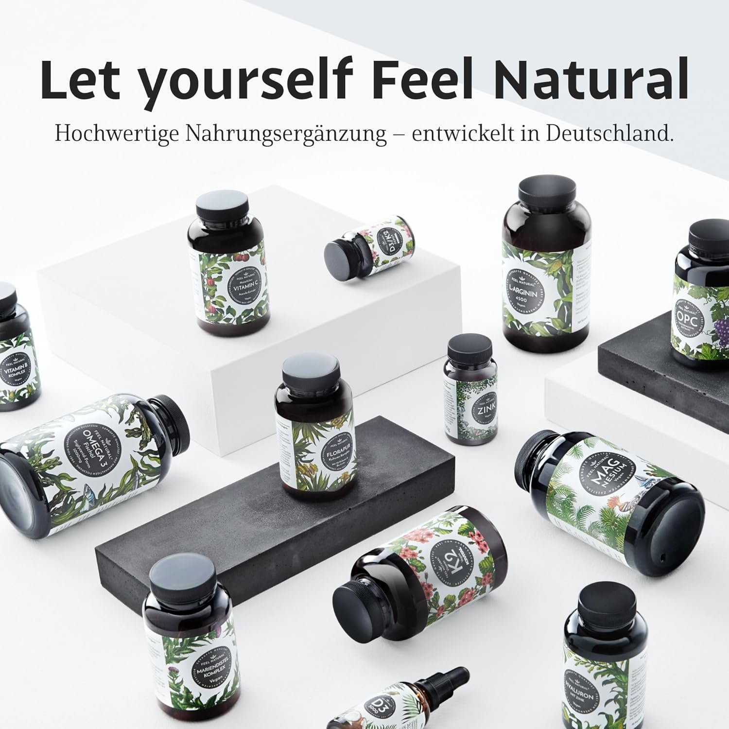 180 Kapseln Natürliches Vitamin C Kapseln aus Acerola vegan Feel Natural