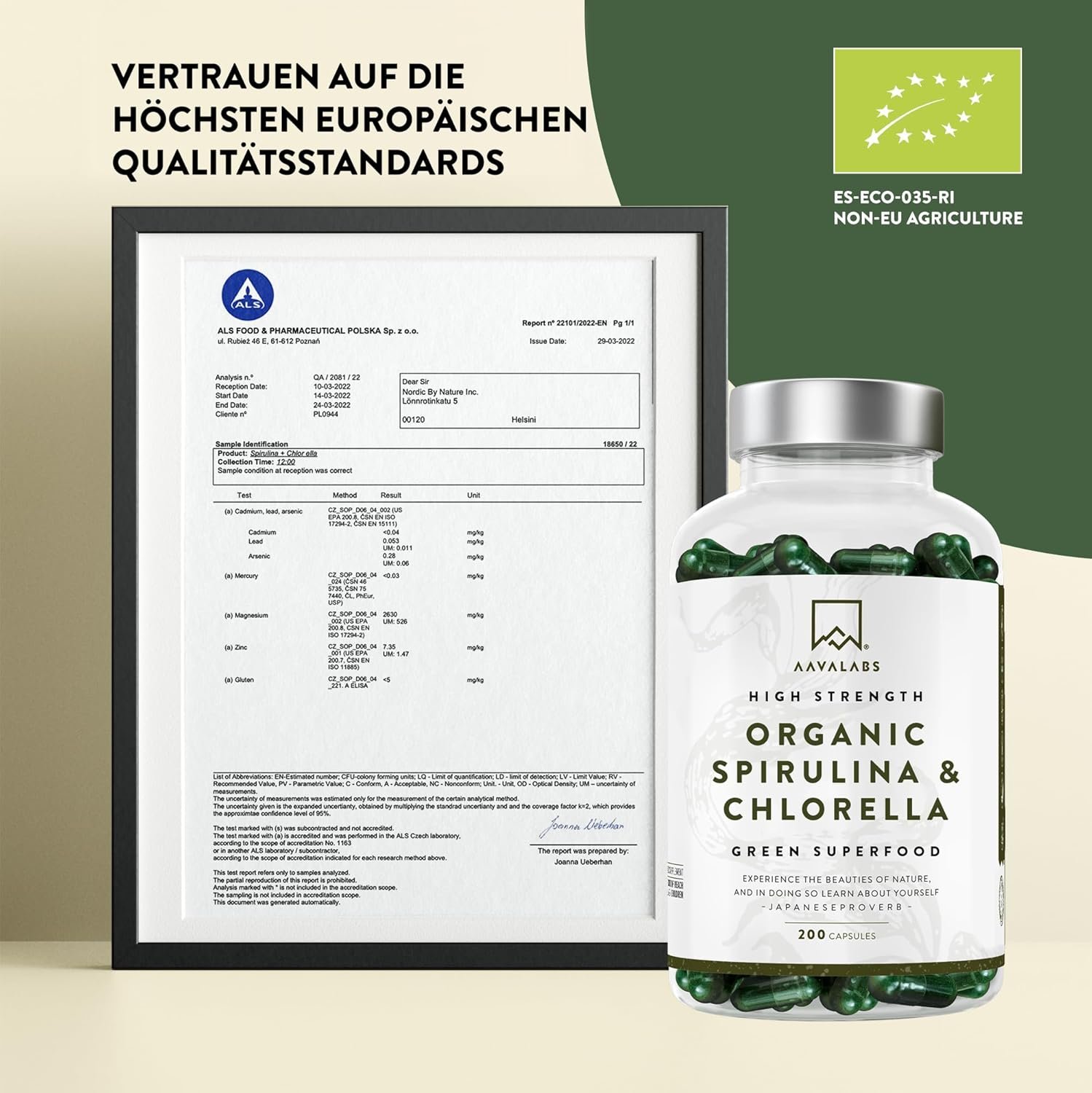 8190rvkVRFL._AC_SL1500_ 200 Spirulina chlorella kapseln bio hochdosiert 1800mg | AAVALABS