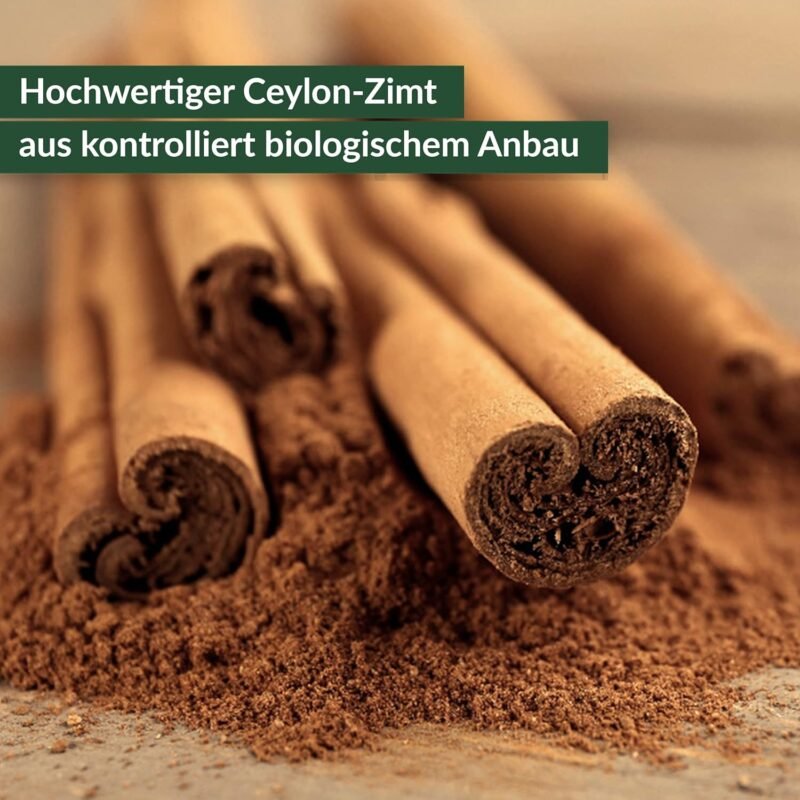 240 ceylon zimt kapseln – Bio, hochdosiert, vegan – 4 Monate Vorrat - Flügelschwinger