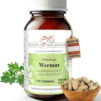 140 wermut tabletten 360mg artemisia absinthium vegan