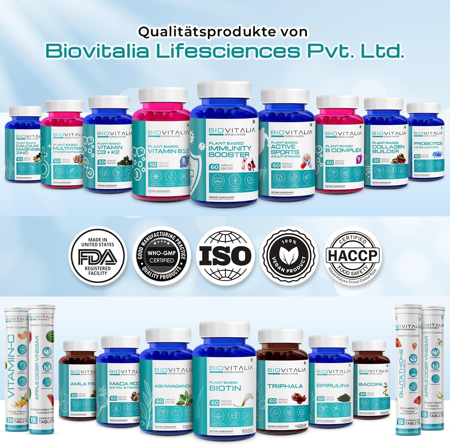 81EoGW8FY0L._AC_SL1500_ 60 Amla Kapseln hochdosiert 1000 mg vegan für Haut, Verdauung & Immunsystem | Biovitalia Organics