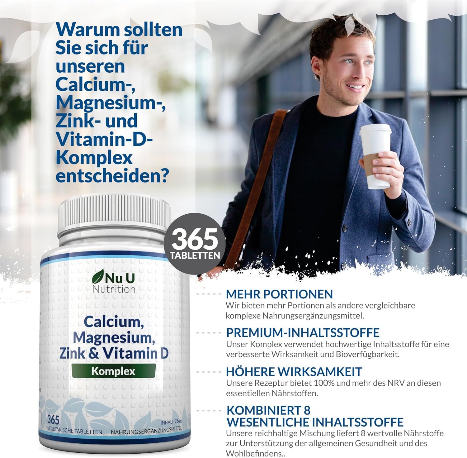 81Gda3QMgPL._AC_SL1500_ 365 calcium magnesium zink hochdosiert tabletten – 6 Monate Vorrat – Nu U Nutrition