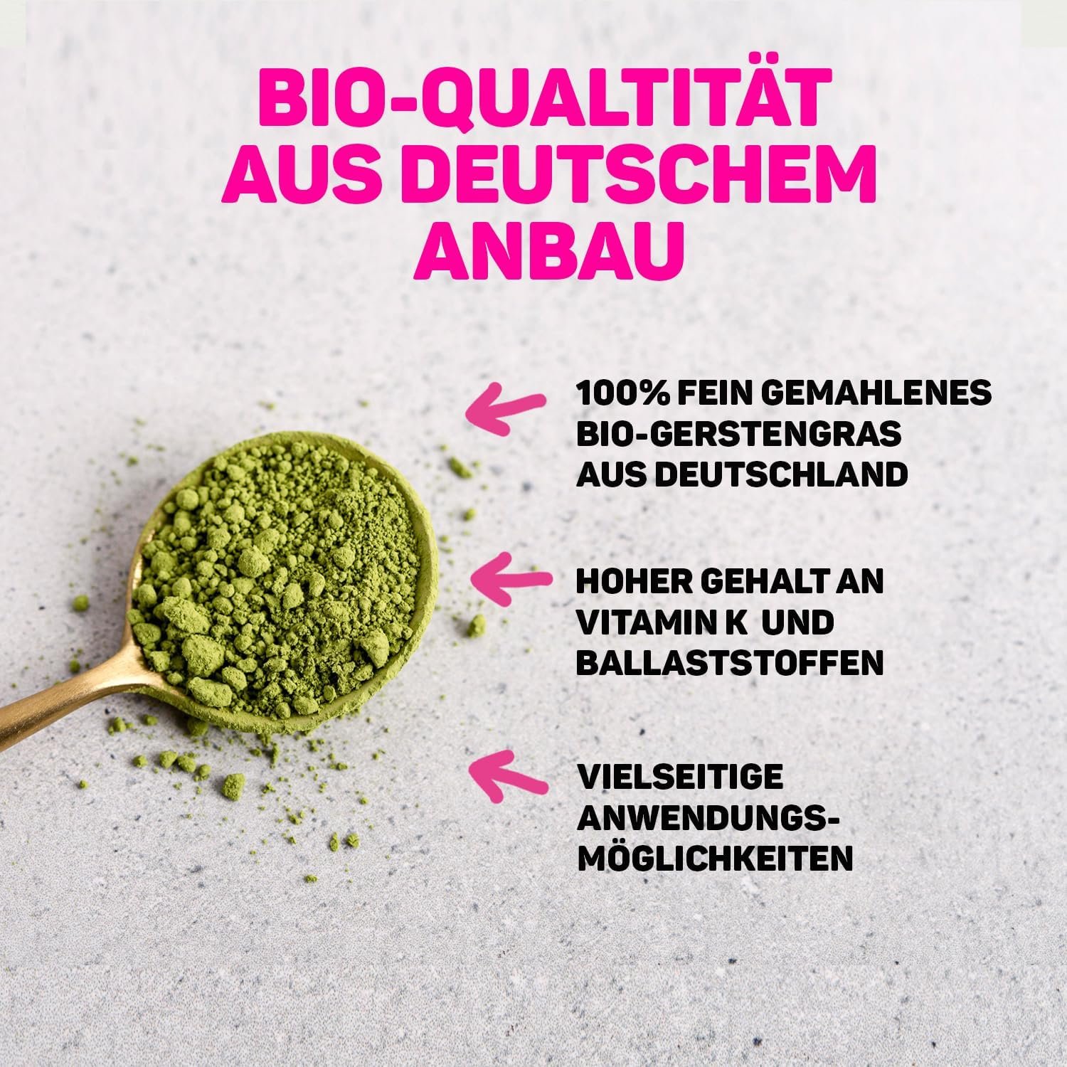 81b2DkDfACL._AC_SL1500_ 500 g Gerstengras Pulver bio rohkostqualität ballaststoffreich vegan | Lebepur