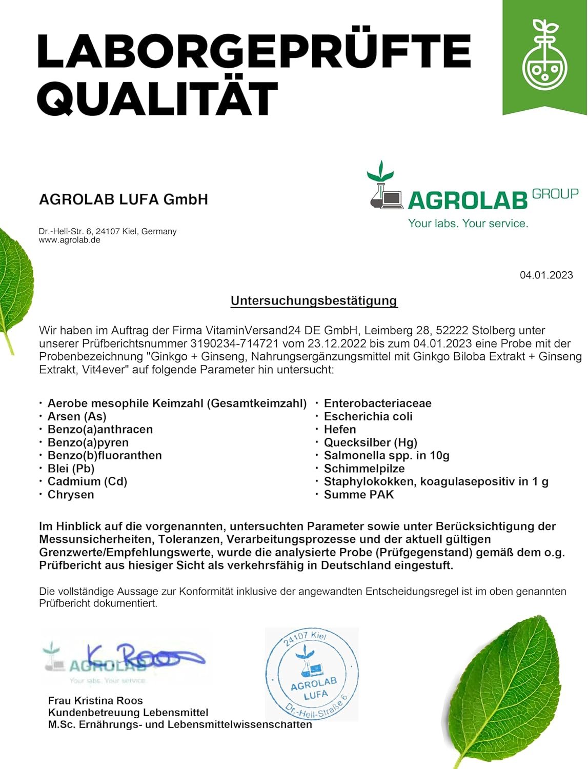 365 ginkgo ginseng tabletten – Hochdosierter Spezialextrakt – Laborgeprüft – Vegan