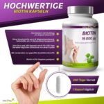 240 Kapseln Biotin Kapseln 15.000 mcg hochdosiert vegan Vita2You
