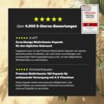 180 Kapseln Multivitamin Kapseln hochdosiert vegan natural elements