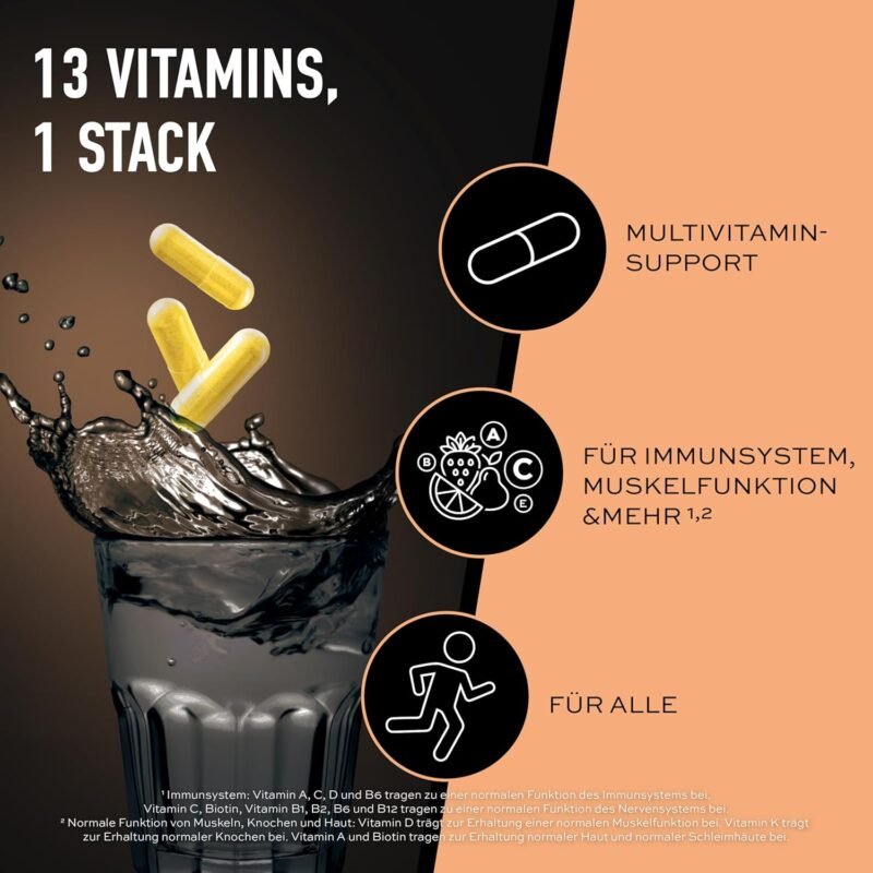 120 Kapseln Multivitamin Kapseln hochdosiert vegan ESN