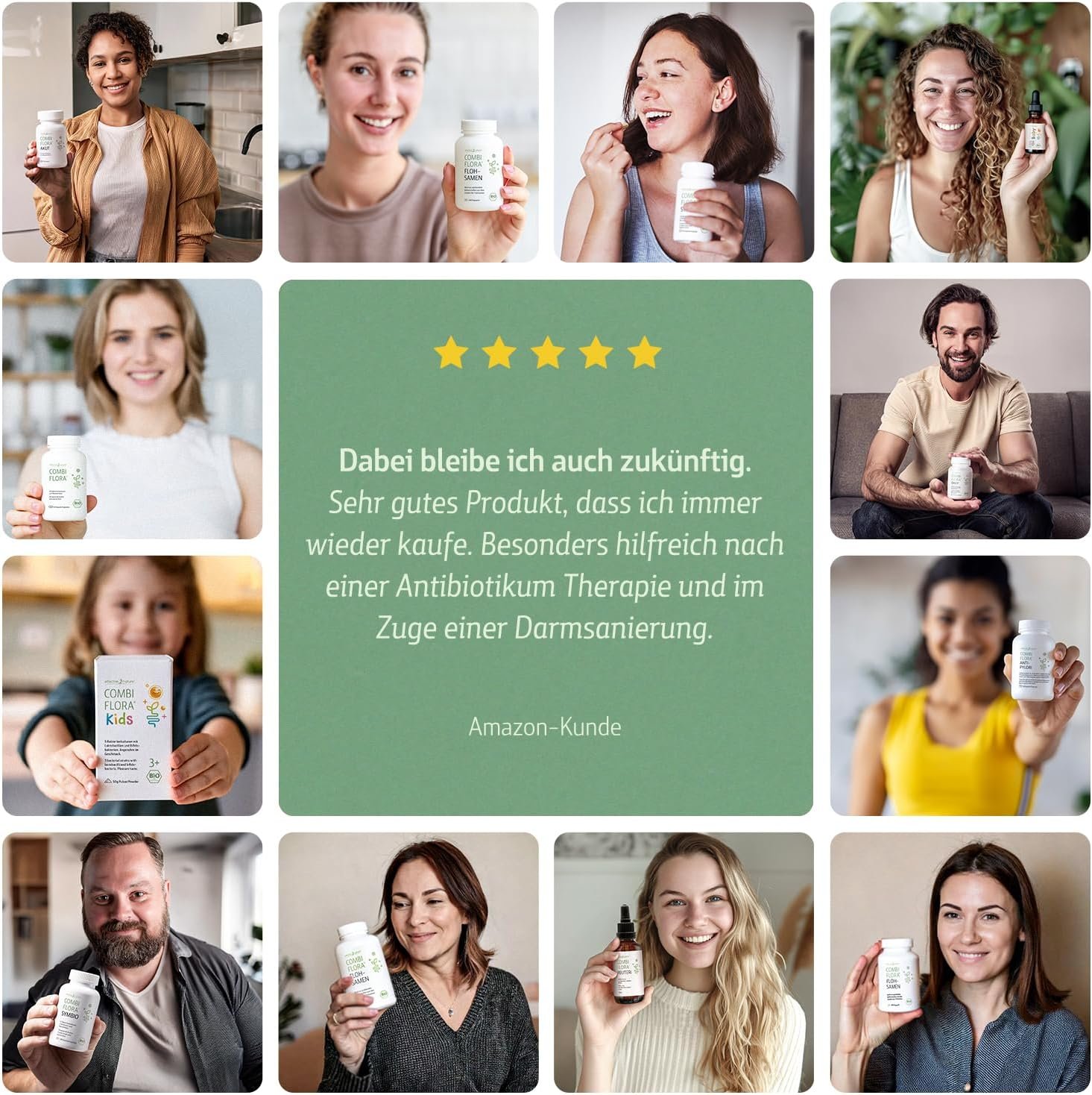 Combi flora symbio – 60 vegane kapseln mit 13 Bakterienstämmen & Akazienfaser | Effective Nature