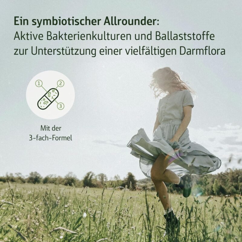 Combi flora symbio – 60 vegane kapseln mit 13 Bakterienstämmen & Akazienfaser | Effective Nature