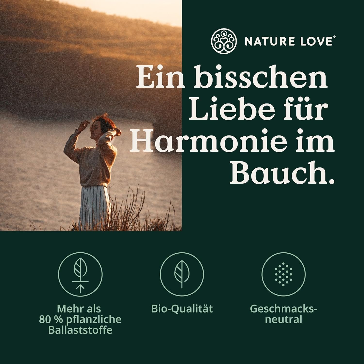 360 g Akazienfaser Pulver bio löslich & geschmacksneutral | NATURE LOVE