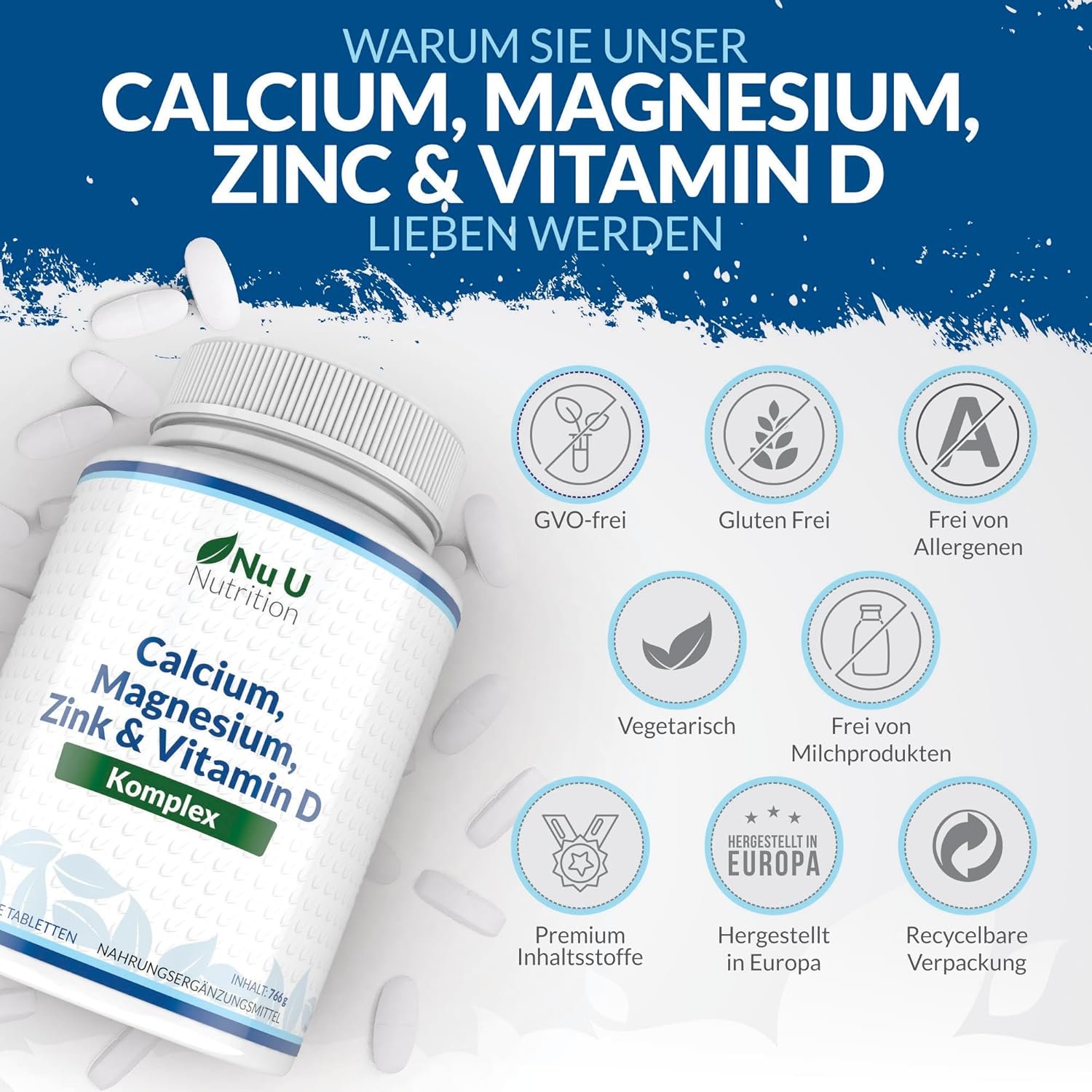 81+wEErgbAL._AC_SL1500_ 365 calcium magnesium zink hochdosiert tabletten – 6 Monate Vorrat – Nu U Nutrition