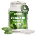 120 Kapseln Vitamin B1 Kapseln 250 mg hochdosiert vegan Greenfood