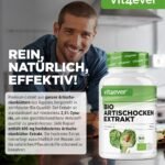 240 Kapseln Bio Artischocken Extrakt 1800 mg 2,5% Cynarin vegan Vit4ever