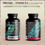 240 Lutschtabletten Vitamin B12 Lutschtabletten 500 µg vegan ProFuel