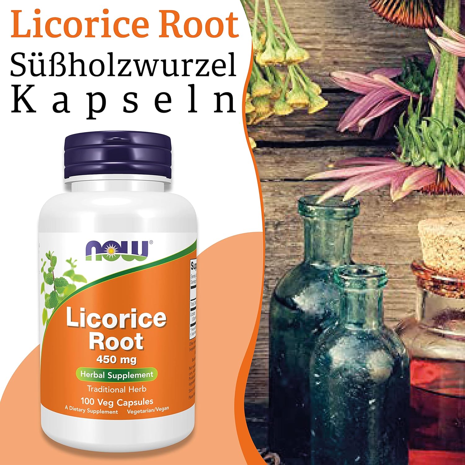 91mtvFMgTHL._AC_SL1500_ 100 süßholz kapseln – 450 mg – Vegan, gluten- und sojafrei – Laborgeprüft