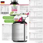 365 ginkgo biloba tabletten – 6000 mg pro Tablette – Mit B-Vitamin Komplex – Laborgeprüft