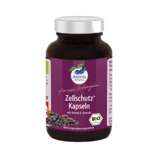 120 vegane Bio Zellschutz Kapseln mit Aronia & Acerola natürliches Vitamin C